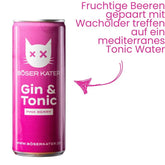 Böser Kater Gin & Tonic Pink Berry Ready to Drink 250ml Dose mit Spruch